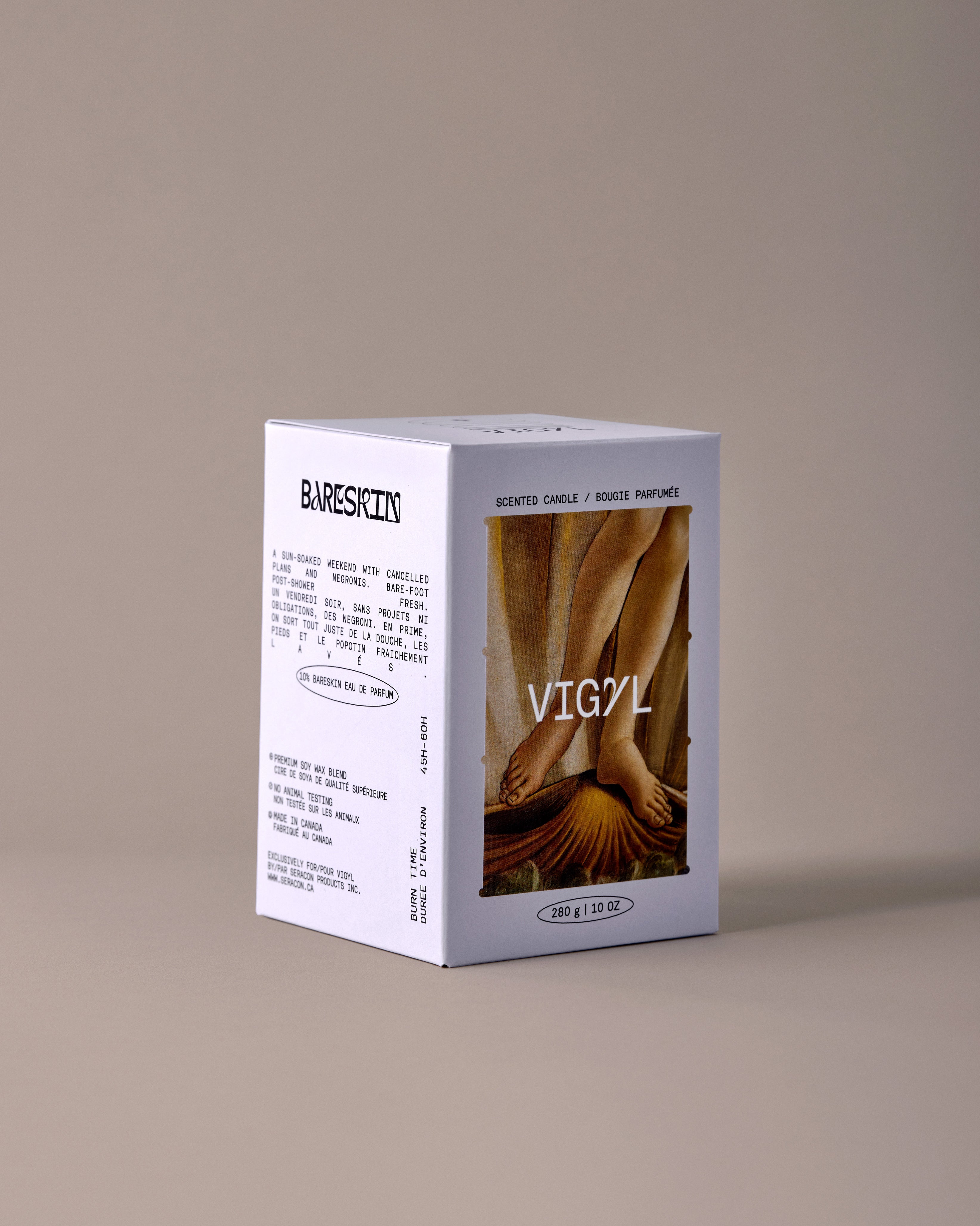 Bareskin Soy Wax Scented Candle by VIGYL Candles